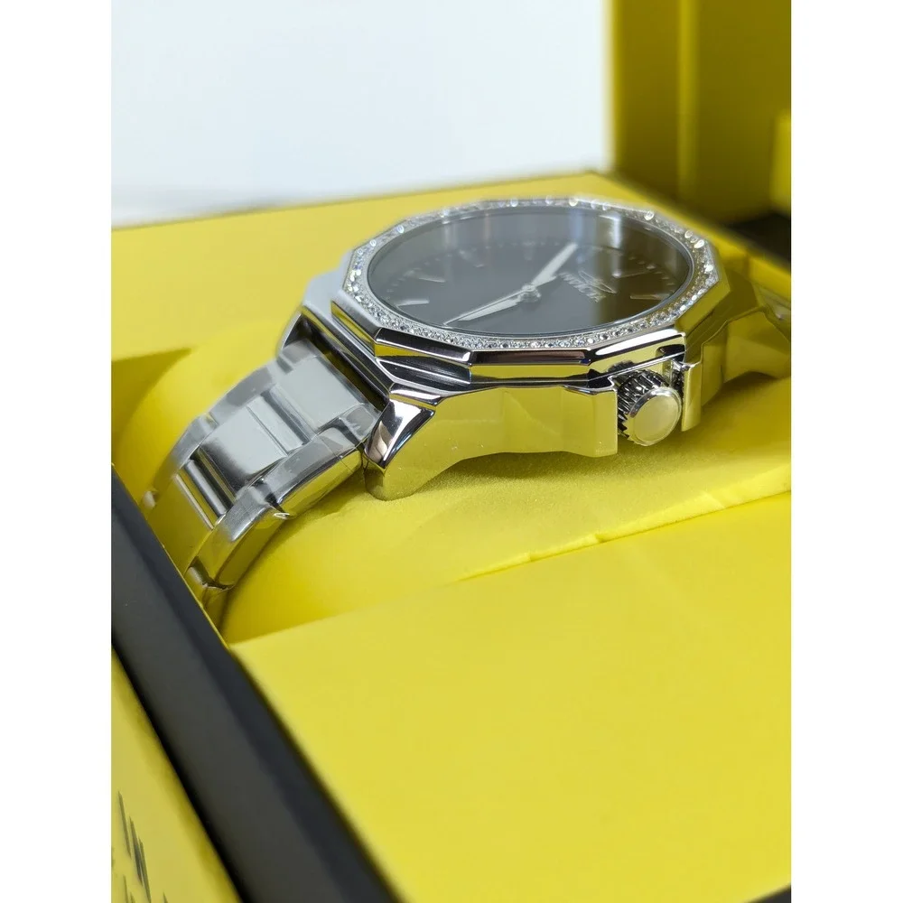 Invicta Speedway 49103 Mens Watch 42mm Steel Crystal Bezel Black Dial Quartz